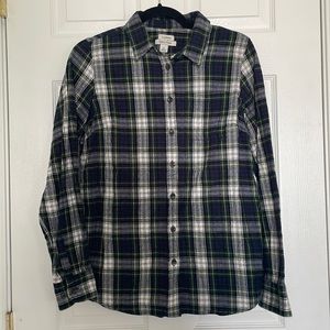 LL Bean Slightly Fitted S Flannel Shirt